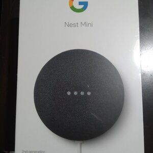 Charcoal Google Nest Mini 2nd Generation Smart Speaker with Google Assistant